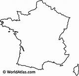 France Outline Europe Map Blank Maps Country Countries Geographical Print North Atlas Worldatlas Above Fr Located Western Countrys Webimage Downloaded sketch template