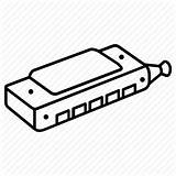 Harmonica sketch template