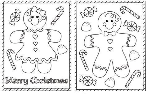 gingerbread boy  girl coloring pages ideas