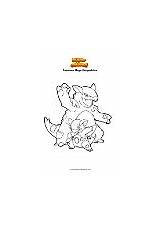 Kangaskhan sketch template