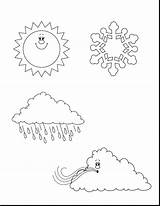 Weather Coloring Pages Kids Preschool Printable Seasons Drawing Clipart Colouring Sheets Kindergarten Rain Color Four Stratus Cloud Getdrawings Colorings Clouds sketch template