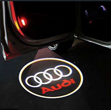 2x Fit For Audi Car Led Door Light Projector Laser Ghost Shadow Logo