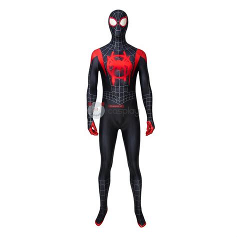Miles Morales Costume Spider Man Into The Spider Verse Cosplay Costume