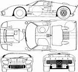 Ford Gt Blueprints Mans Le 1966 Gt40 Mk Chassis Ii Car 40 Dimensions Cars Mkii Drawing Drawings Race Racing 3d sketch template