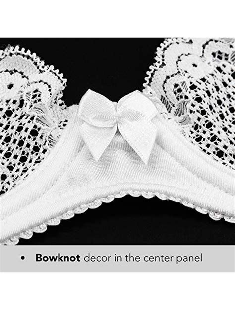 buy wingslove women s sexy 1 2 cup lace bra balconette mesh underwired