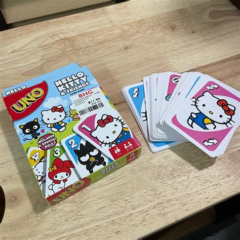 uno  kitty friends card game hobbies toys toys games