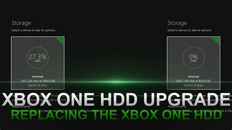 how to upgrade the hard drive in an xbox one youtube