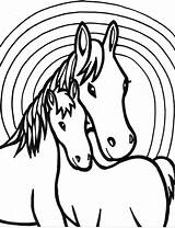 Coloring Pages Girls Horse Baby Head Teens Rainbow Easy Kids Drawing Print Realistic Mustang Printable Horses Coloringhome Clipartmag Popular Fargelegg sketch template