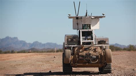 robotic vehicles drones coordinate recon  armys project convergence  breaking defense