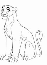 Lion Lineart Lioness Drawing Female Deviantart Drawings Getdrawings Animals sketch template