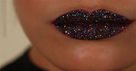 glitter lips layer lipstick  step  step guide