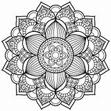 Mandalas sketch template