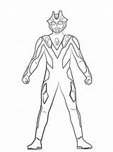 Ultraman Coloriage sketch template