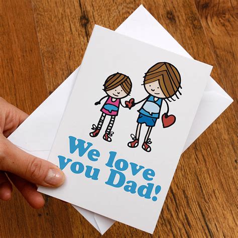 love  dad card     alphabet notonthehighstreetcom
