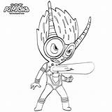 Coloring Pages Catboy Getcolorings Pj Masks Color Gecko sketch template