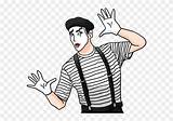 Mime Pinclipart sketch template