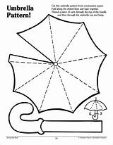Umbrella Regenschirm Umbrellas Arts Basteln Scholastic Paraguas Manualidades 3d Spring Muster Druckbares Arbeitsblatt March Sombrillas sketch template