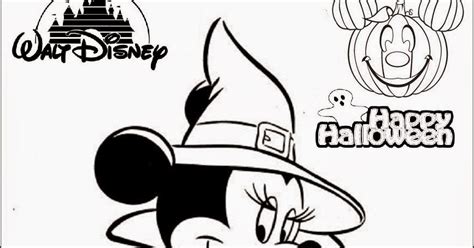 disney minnie mouse halloween coloring pages