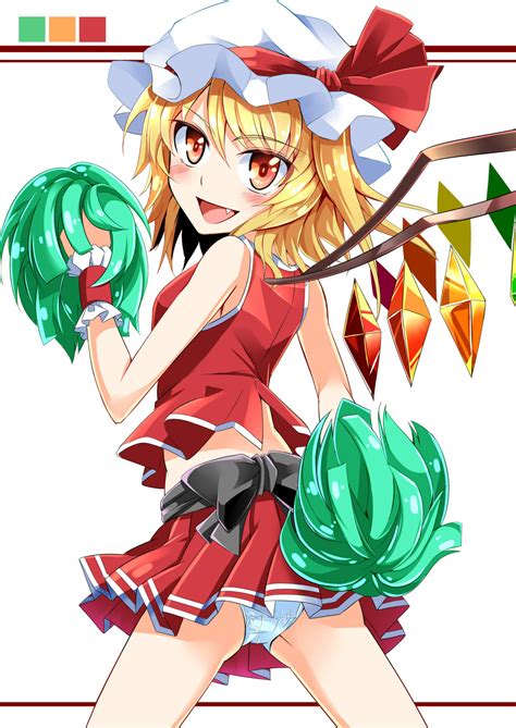 e o flandre scarlet touhou highres 1girl adapted costume ass