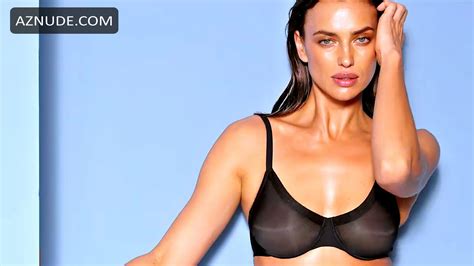 irina shayk posing for the invisible touch bra from the lingerie