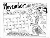 Nifty Nora Notions 1984 Keene Katy Calendar Coloring sketch template
