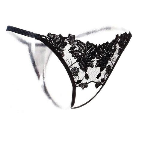open crotch thongs crotchless hollow lace thongs solid women black