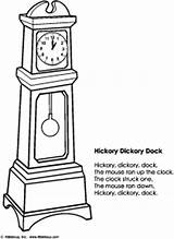 Hickory Dickory Kidssoup Rhyme Hickety sketch template