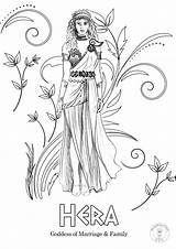 Gods Goddesses Hera Artemis Tattoo sketch template