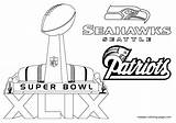 Coloring Pages Bowl Super Patriots Seattle Seahawks England Xlix Superbowl Printable Nfl Print Browser Window sketch template