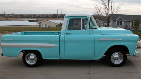 1958 Chevy Apache 1 2 Ton Fleetside Pickup Excellent