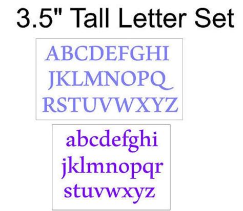 tall alphabet stencil regular font  stencilsnstencils