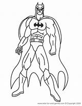 Batman Coloring Pages Printable Superhero Getcoloringpages Marvel sketch template