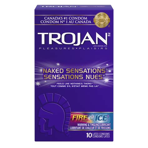 Trojan Naked Sensations Fire And Ice Premium Lubricated