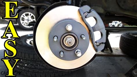 replace front brakes pads  rotors youtube