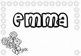 Coloring Pages Names Bubble Letters Name Girls Emma Printable Color Jessica Getcolorings Print Getdrawings Related sketch template