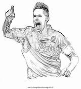 Colorare Napoli Calciatori Disegno Misti Hamsik sketch template