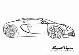 Bugatti Veyron Chiron sketch template