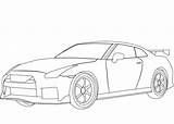 Nismo Gtr Pages R34 350z Colorironline Supercoloring 370z sketch template