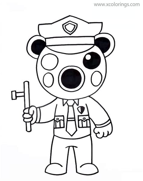 piggy roblox coloring pages poley adopt  xcoloringscom