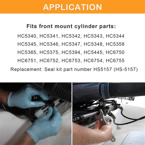 hs front mount hydraulic steering cylinder seal kit  seastar hc  ebay