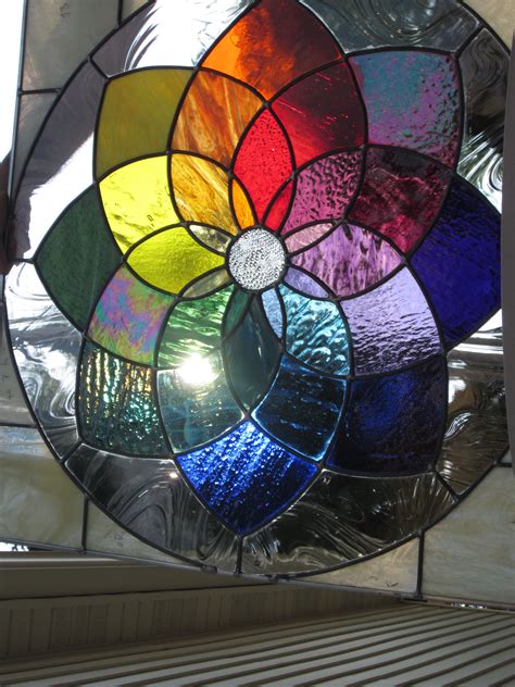 Buy Custom Stained Glass Leaded Color Wheel Made To Order From