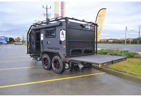 royal flair raptor  tandem toy hauler camping