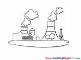 Nuclear Coloring Power Plant Pages Children Sheet Title sketch template