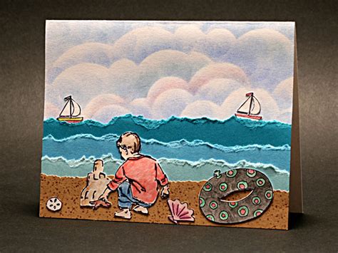 day at the beach by abbysgrammy at splitcoaststampers