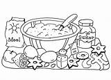 Cooking Coloring Pages Kitchen Color sketch template