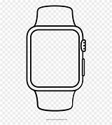 Apple Reloj Coloring Pages Digital Para Colorear Clipart Ultra Pinclipart sketch template