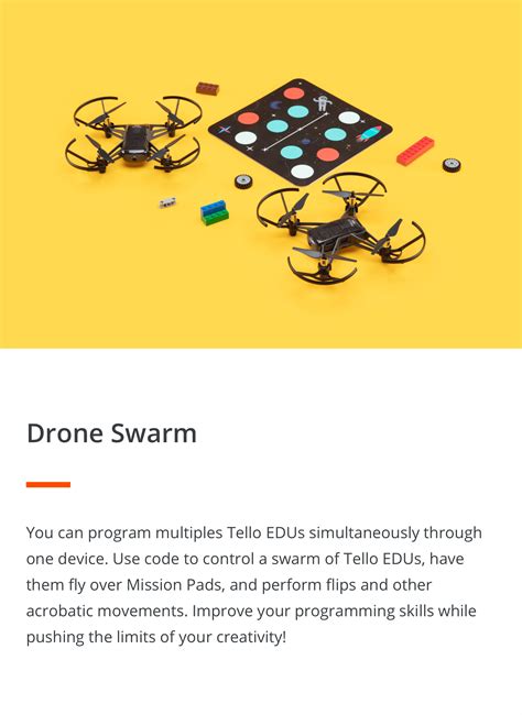 tello    impressive  programmable drone perfect  education   easily learn