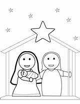 Nativity Presepe Natività Infanzia Didattiche Ritagliare sketch template