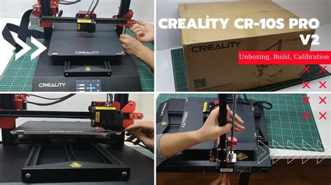 creality cr  pro  unboxing build calibration   print youtube