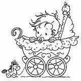 Baby Coloring Pages Stamps Girl Digital Babies Clip Whimsy Books Embroidery Para Patterns Kids Copics Hand Bebe Cards Girls Digi sketch template